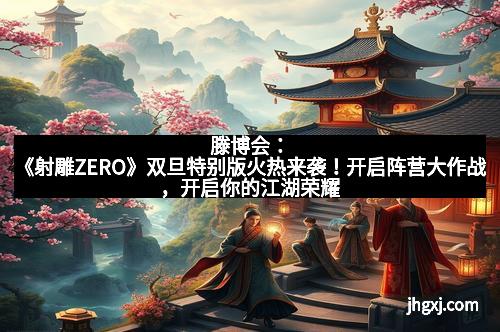 滕博会：《射雕ZERO》双旦特别版火热来袭！开启阵营大作战，开启你的江湖荣耀
